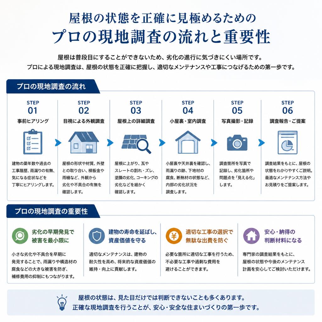4. 専門職人による徹底した現地調査