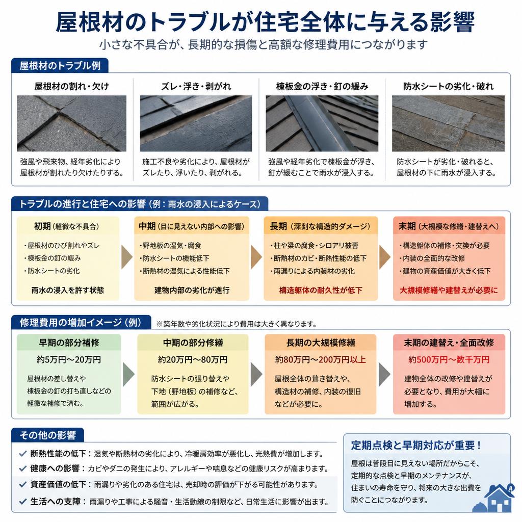 4. トラブルが住宅に及ぼす影響