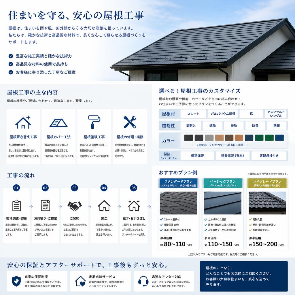 施工内容の確認とカスタマイズ