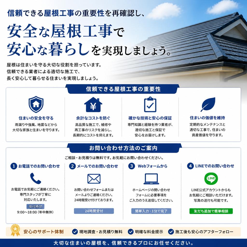 今すぐ相談を！あなたの屋根を守るために