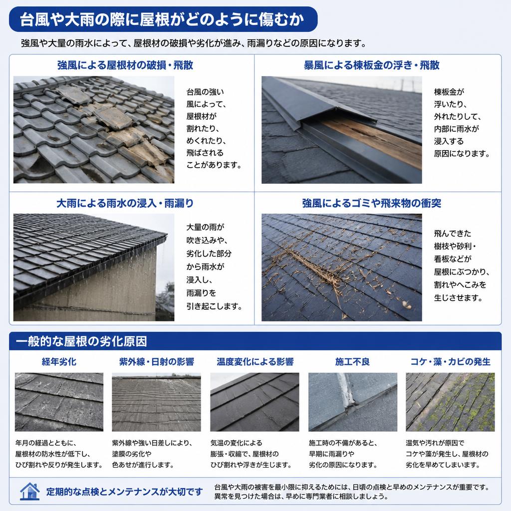 屋根が傷む理由