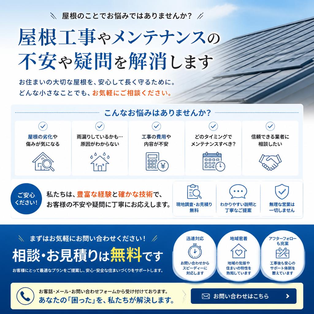 まずはお問い合わせを！