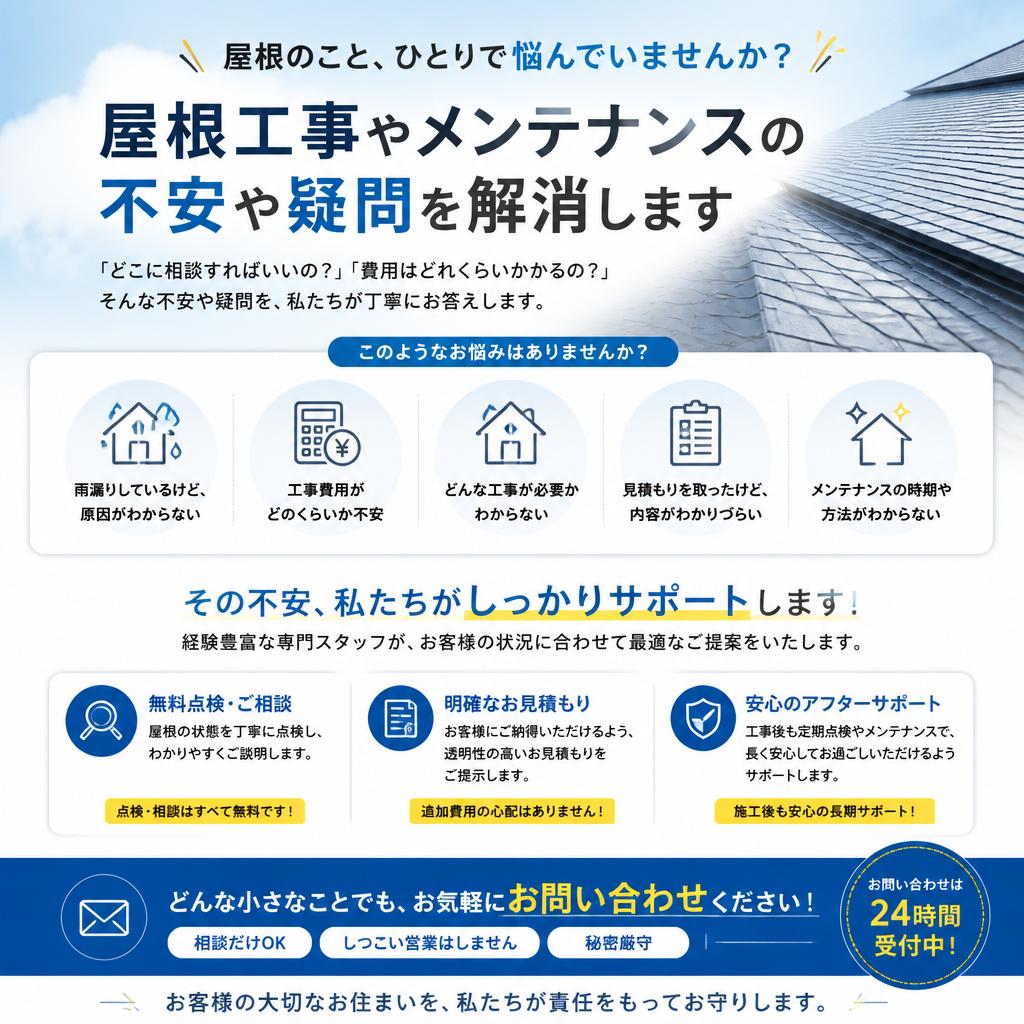 まずはお問い合わせを！