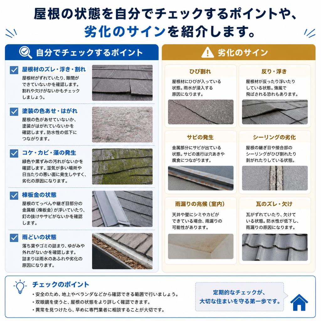 2. あなたの屋根は大丈夫？状態チェック