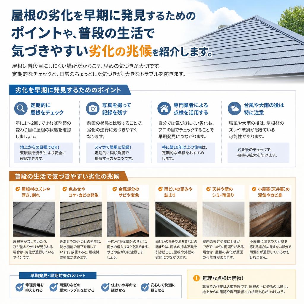 2. 見逃せない屋根の劣化サイン