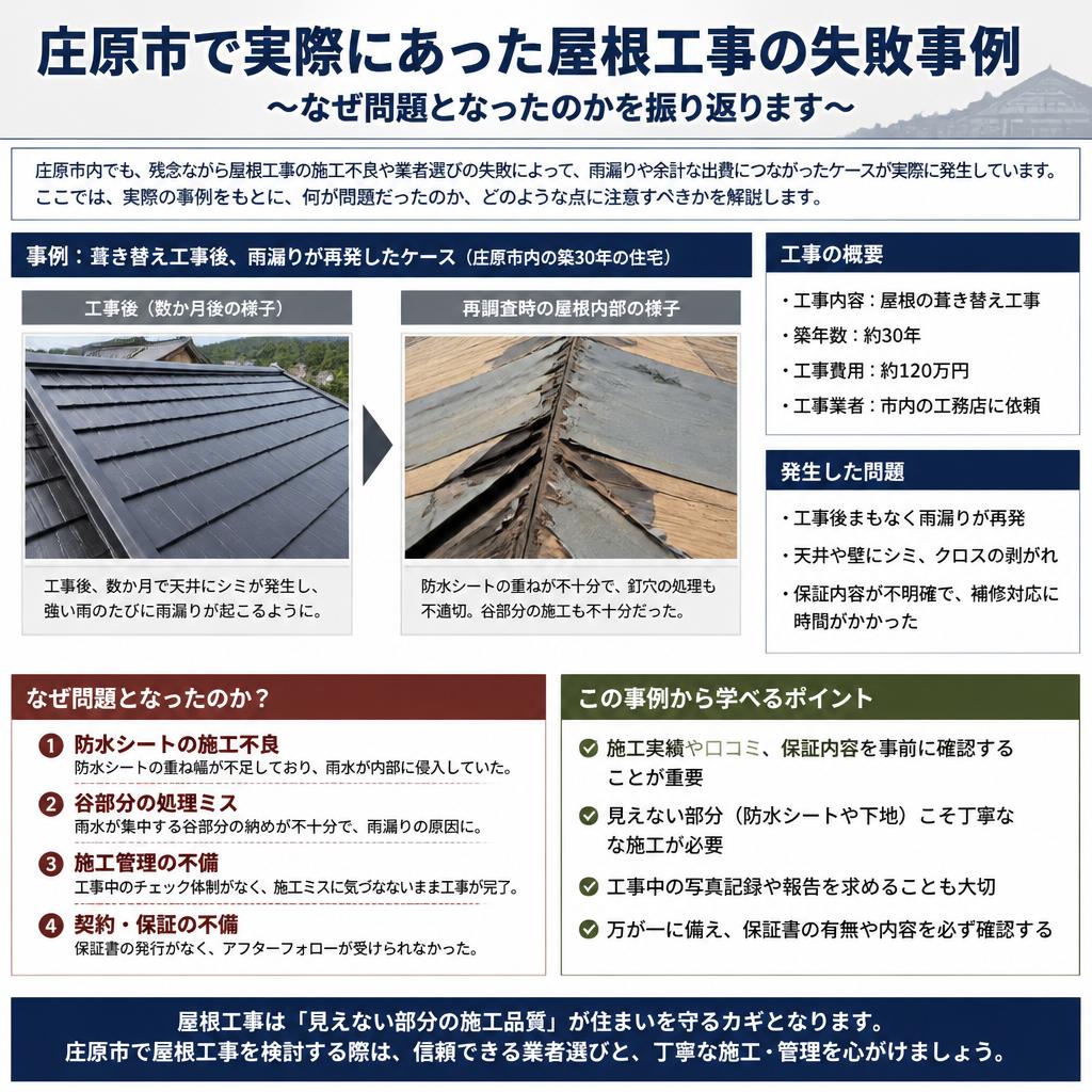 屋根工事の失敗事例