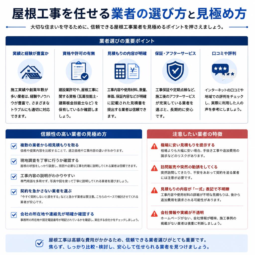 信頼できる業者選び