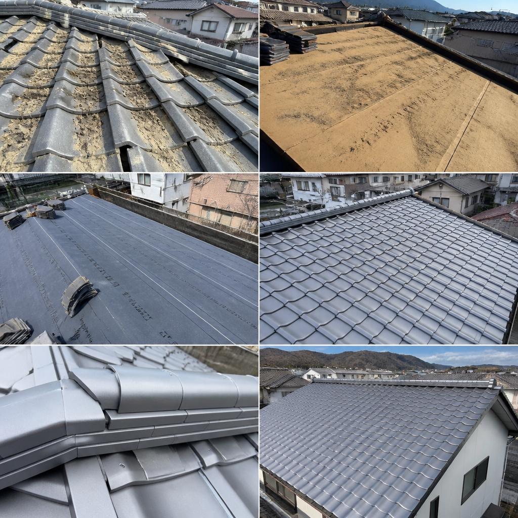 三原市の屋根工事事例