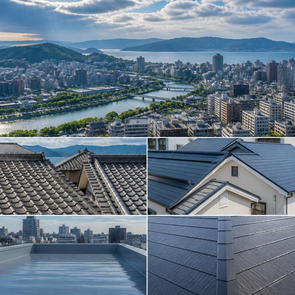 広島市中区の特性と屋根工事の実情
