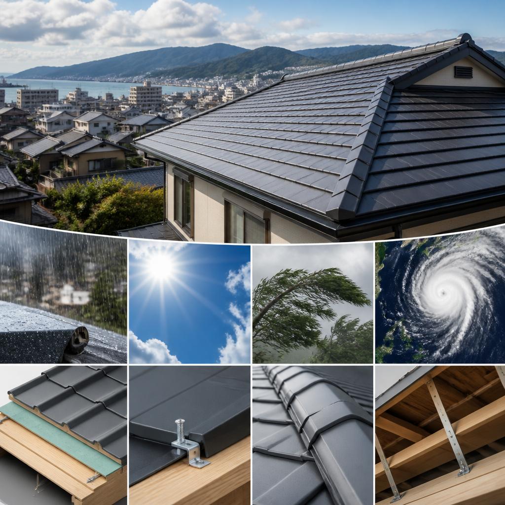 地震や台風に強い屋根
