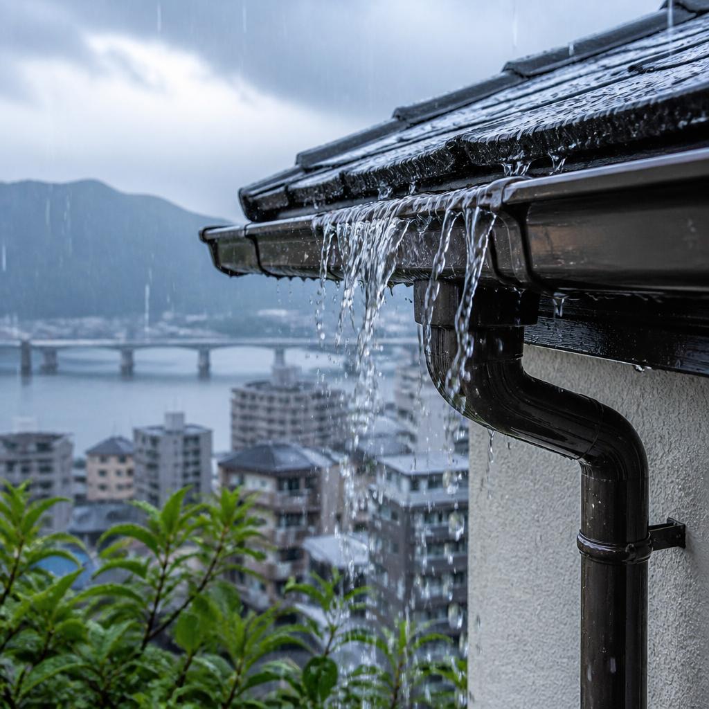広島市南区の皆様へ。雨樋からの水あふれ、私たちが解決します！