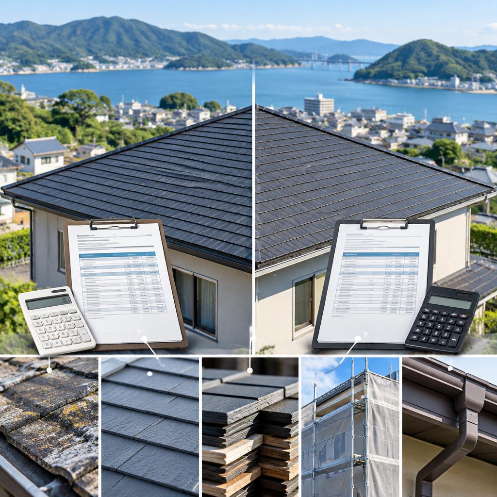 同じ屋根なのに、なぜ見積もりが違う？三原市の屋根工事、費用差の理由を納得できるまでご説明します。