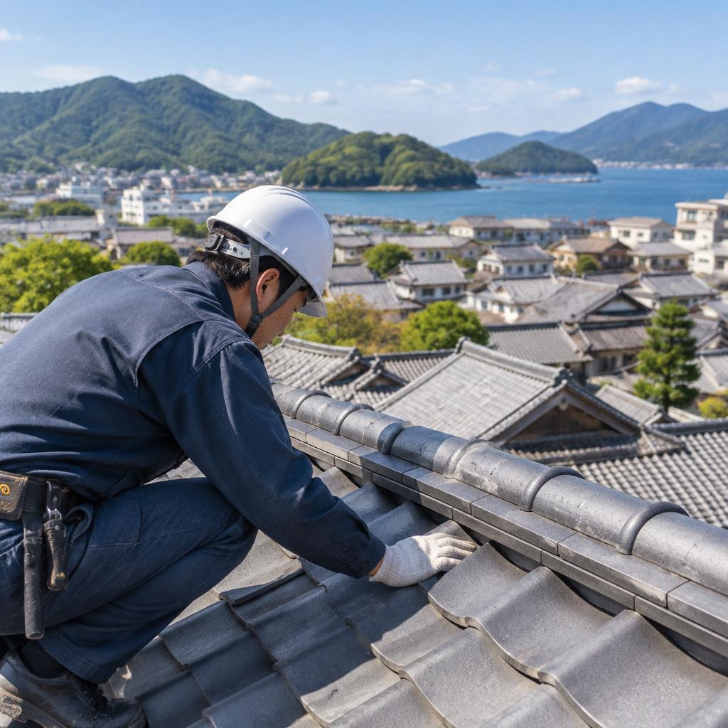 下地の傷みも、屋根全体を見て最適判断。竹原市の屋根を、経験豊かな職人が丁寧に守ります。