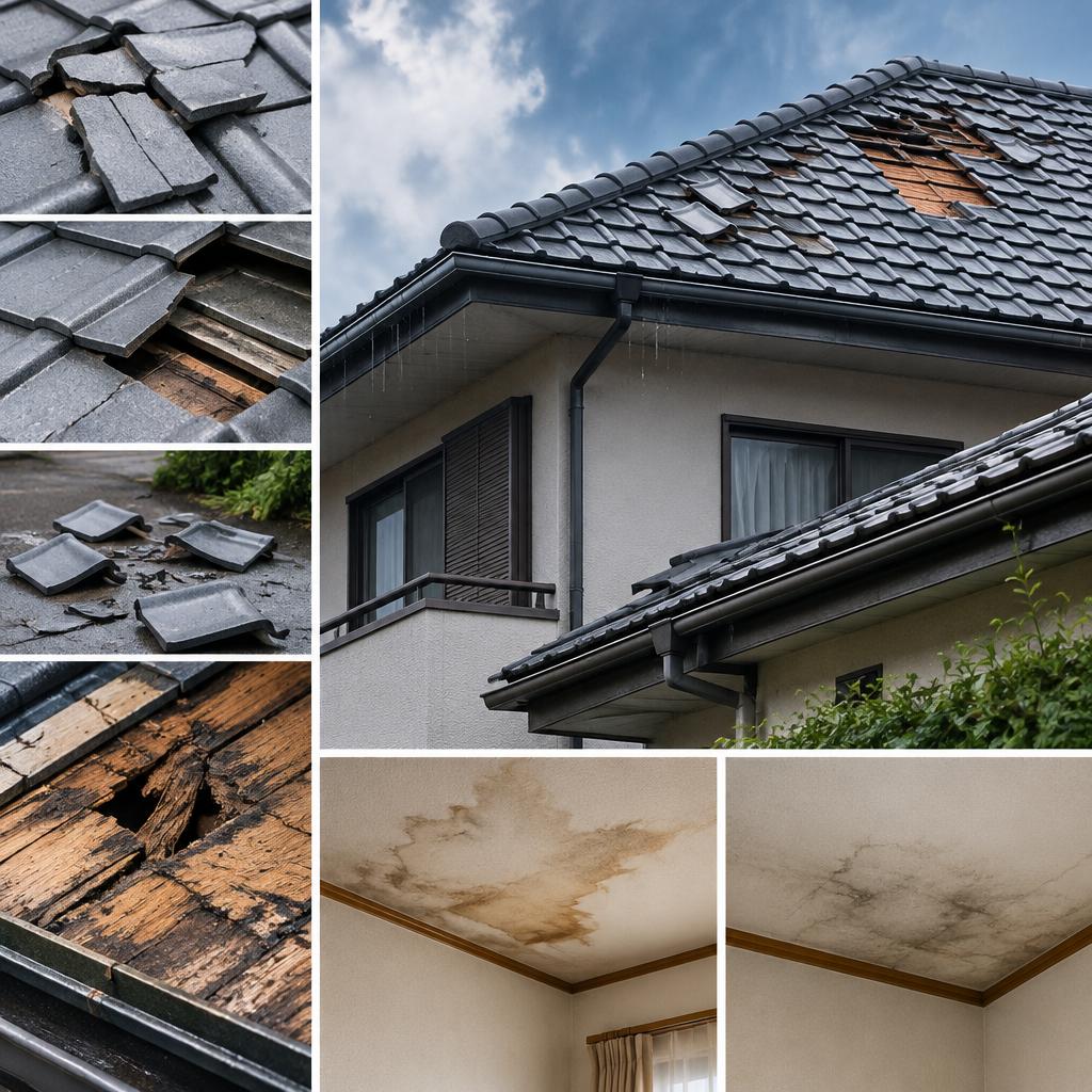 雨漏りだけではない｜屋根材の劣化が招く住宅トラブル