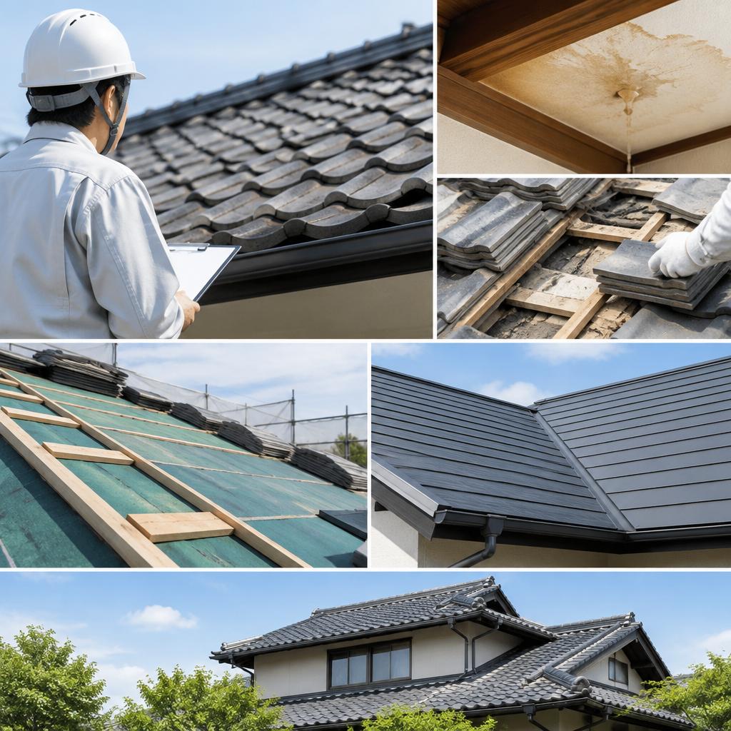 屋根の状態に合わせた修理をご提案｜葺き替えから部分補修まで